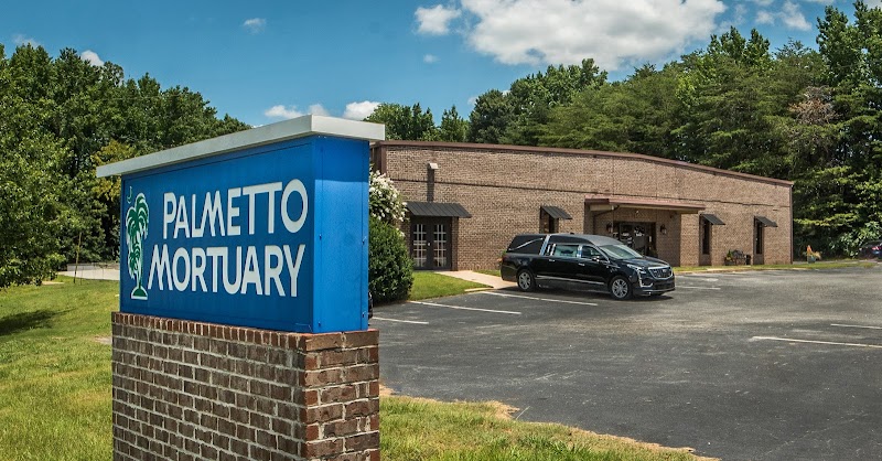 The Palmetto Mortuary funeral home in Greenville, SC