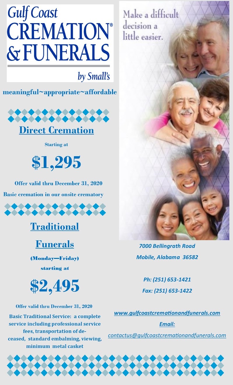 Gulf Coast Cremation & Funerals funeral home in Mobile, AL